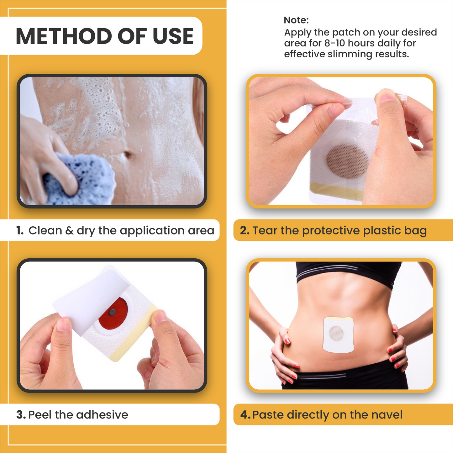 Original Korean Slimming Body Patches (Pack of 30)